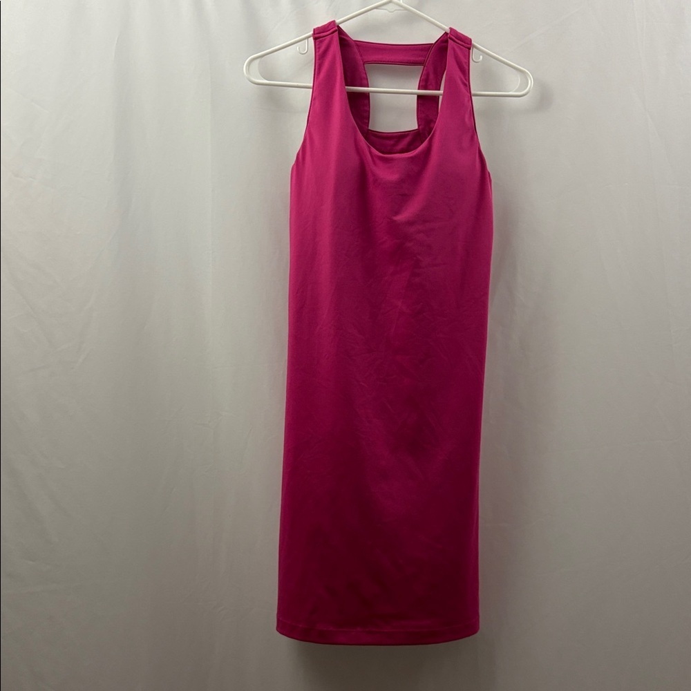 Athleta Pink Swim Dress Padded Bra Size Small - Picture 1 of 6